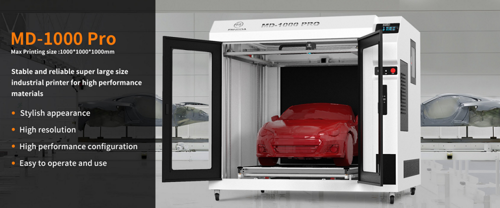 汽车行业用户选择leyu.乐鱼MD-1000 Pro大型3D打印机